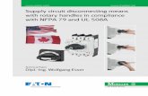 Supply circuit disconnecting means with rotary …  Technical Paper Dipl.-Ing. Wolfgang Esser Supply circuit disconnecting means with rotary handles in …