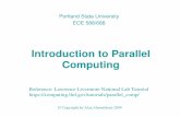 Introduction to Parallel Computing - Computer Action Teamweb.cecs.pdx.edu/.../ece588/fall2009/notes/parallel_computing.pdf · Multiprocessor Taxonomy (Flynn) Instructions and Data