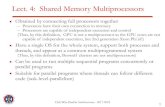 Lect. 4: Shared Memory Multiprocessors · CS4/MSc Parallel Architectures - 2017-2018 Lect. 4: Shared Memory Multiprocessors Obtained by connecting full processors together – Processors