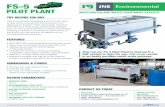 FS-5 - JNE Environmental · FS-5 pilot plant try beFore you buy JNE Environmental developed the FS-5 Pilot Plant to help clients evaluate the effectiveness of our dissolved air flotation