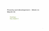 Poverty week 11.ppt - Universitetet i Oslo · Poverty Numbers • According to the World ... Afghanistan Armenia Azerbaijan Bahrain Bangladesh Bhutan Brunei Bulgaria Cambodia China