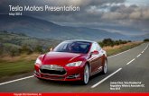 Tesla Motors Presentation - Office of EnergyOffice of Energy · Copyright 2015 Tesla Motors, Inc. Tesla Motors Presentation May 2015 James Chen, ... Product Roadmap ... Copyright