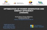 OPTIMIZATION OF POWER GENERATION AND ENERGY EFFICIENCY ... OF POWER GENERATION AND ENERGY EFFICIENCY ... NAMA – Optimization of Power Generation and Energy Efficiency ... (only the