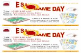 GAMES MUSI FUN - Saddleback College · GAMES MUSI FUN REFRESHMENTS SNAKS MEET FAULTY AND STAFF. Join us for an ESL Game Day! This event is for all ESL and Adult Ed ESL students, faculty