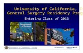 University of California, Irvine General Surgery Residency … General Surgery 2013.fi… ·  · 2016-01-04University of California, Irvine General Surgery Residency Program ...