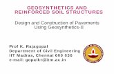 Design and Construction of Pavements UsingUsing ... · Geogrid reinforced section b. unreinforced section ... Typical MORTH Specifications for Paver ... Class-II 1100 700 400 250