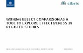 WITHIN-SUBJECT COMPARISON AS A TOOL TO … · within-subject comparison as a tool to explore effectiveness in register studies. mikael landÉn, sahlgrenska academy at gothenburg university,