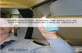 GUIDELINES FOR TESTING THE EFFICACY OF ...apps.who.int/iris/bitstream/10665/44836/1/9789241503235...Guidelines for testing the efficacy of insecticide products used in aircraft Control