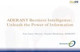 ADERANT Business Intelligence: Unleash the Power of ...ilta.personifycloud.com/webfiles/productfiles/1069/ADERANTBusiness... · Financial Analyst / Power User. Business Users. User