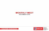 MONTHLY MEET - infoindiamarketing.com · MONTHLY MEET DECEMBER 2016. 2 AGENDA ... Either NISM's Investment Adviser Certification Examination 1 (IACE 1) and Investment Adviser
