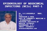 EPIDEMIOLOGY OF NOSOCOMIAL INFECTIONS - …super7/22011-23001/22391.… · PPT file · Web view · 2006-01-29epidemiology of nosocomial infections (ncis) part-1 dr. a.k.avasarala