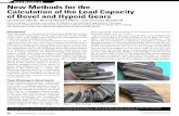 New Methods for the Calculation of the Load Capacity of ... · to increase the load capacity of the wheel ... over the tooth thickness and shear stresses, ... below any contact point