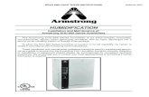 HUMIDIFICATION - Armstrong International · HUMIDIFICATION Installation and Maintenance of Armstrong EHU-600 Series Humidifiers The Armstrong EHU-600 Series humidifier is an electronically