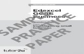 PRACTICE EXAM PAPER Edexcel GCSE SAMPLE ... GCSE Business Practice Exam Paper 1a Page 3 ANSWER ALL QUESTIONS. WRITE YOUR ANSWERS IN THE SPACES PROVIDED Edexcel GCSE Business Paper