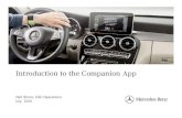Introduction to the Companion App - Mercedes-Benz …assets.mbusa.com/vcm/CAC_RAPMD/images/Companion App.pdf · The Companion App, developed by Mercedes-Benz Research and Development,