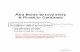 Add Items to Inventory & Product Database - Tofino Softwaretofinosoftware.com/documents/resources/Add_Items_to_Inventory.pdf · Database Search Category Private Database All Words