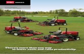 There’s more than one way to lower costs and raise ... · to lower costs and raise productivity. Groundsmaster ... virtually no scalping • Full-length striping rear rollers •