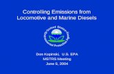 Controlling Emissions from Locomotive and Marine … Brief update on the nonroad diesel final rule Locomotive and marine diesel initiative