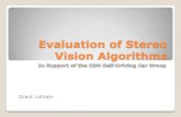 Evaluation of Stereo Vision Algorithms - Inside Minesinside.mines.edu/~whoff/courses/EENG510/projects/2014/Latham.pdf · Outline Stereo Vision – Overview Popular Algorithms Hardware