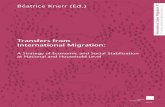 Béatrice Knerr (Ed.) Transfers from International ...©atrice Knerr (Ed.) Transfers from International Migration: A Strategy of Economic and Social Stabilization at National and Household