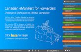 Canadian eManifest for Forwarders - Welcome to … eManifest for Forwarders Click on an item below descartes. D E S C R T E S TM Beginning with the Basics: What All Supply Chain Participants