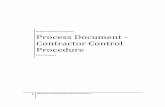 Process Document - Contractor Control Procedure · Process Document - Contractor Control Procedure ... SECTION 3: TYPES OF CONTRACTS ... COMPLIANT PROCESS FLOW CHART ...