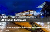 UW Station Escalators - soundtransit.org · Can a stopped escalator be used as stairs? 10 • No Revised Code of Washington or Washington Administrative Code provisions • American