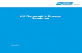 UK Renewable Energy Roadmap · 1 Source: Renewable Energy Planning Database (REPD). REPD planningdata does not currently pick up conversion from coal plant or new-build capacity for