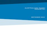 AUSTRALIAN DAIRY INDUSTRY - Business Council of … · Global dairy trade is expected to grow over the next decade. The major bulk of this growth will be met by ... Australian Dairy