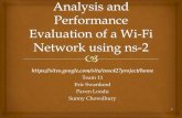 Analysis and Performance Evaluation of a Wi-Fi … cs757/slidespdf/cs757-ns2-tutorial-exercise.pdf [Mar. 2, ... Analysis and Performance Evaluation of a Wi-Fi Network using ns-2