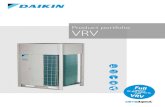Product portfolio VRV - DENV | Daikin · Product portfolio VRV 22 ull FOR RV. 2 ... VRV Classic Classic VRV configuration› For standard cooling & heating requirements › Connectable