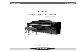 Designer Series - Suzuki Pianos · 1 fp-s spinet digital piano designer series suzuki pianos owner’s manual suzuki