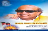 DRAVIDA MUNNETRA KAZHAGAM - Election …eci.nic.in/eci_main/mis-Political_Parties/Constitution_of_Political... · K.M.Kathiravan and late N.V.N. Somu as Members. ... The Dravida Munnetra