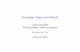 Sovereign Debt and Default - Welcome | Department of ...ka265/teaching/UndergradFinance/Spr11...Sovereign Debt Not only investors but also governments can borrow or lend. In fact,