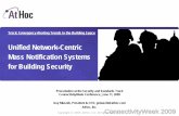 Unified Network-Centric Mass Notification Systems …€¢ UFC incorporated siren-based MNS, which was later adopted by NFPA • UFC incorporates NCAS, which is expected to lead to