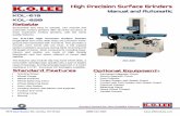 High Precision Surface Grinder - Home - LeBlond Ltd.leblondusa.com/wp-content/uploads/2015/03/KOLSG-618-820-REV4.pdf · The High Precision Surface Grinder longitudinal and cross slide