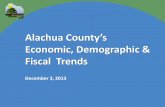 Alachua County’s · Topics Part 1: A Demographic and Economic Overview Part 2: An Independent Perspective on Economic Trends and Development Part 3: Understanding the Fiscal History