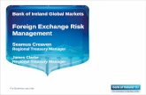 Foreign Exchange Risk Management - Local Enterprise · Bank of Ireland Global Markets Foreign Exchange Risk Management Seamus Creaven Regional Treasury Manager James Clarke Regional