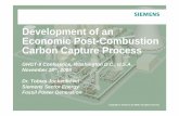 Development of an Economic Post-Combustion Carbon Capture ... · Development of an Economic Post-Combustion Carbon Capture Process. ... Chemical Engineering O&M Services CO ... from