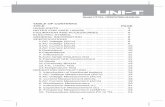 TABLE OF CONTENTS - Uni-t webbolt OF CONTENTS TITLE PAGE 11. Transistor Parameter Measurement (hFE) 12. Diode (or PN node of transistor) Measurement( ) 13. Continuity ... Operating