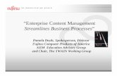 “Enterprise Content Management Streamlines Business Processes€¦ · “Enterprise Content Management Streamlines Business Processes ... • We must pass off the highest quality