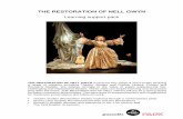 THE RESTORATION OF NELL GWYN - Park Theatre of Nell Gwyn... · THE RESTORATION OF NELL GWYN Learning support pack THE RESTORATION OF NELL GWYN is ideal for Key Stage 4 and 5 pupils