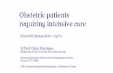 Obstetric patients requiring intensive care - Amazon S3 · Obstetric patients requiring intensive care ... spaces above usual fifth intercostal space ... poor outcomes typical of
