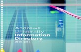 Andrews University Information Directory Directory. ... SBA School of Business Administration ... Discipleship & Religious Education..... 6186 (1567) Distance ...