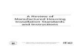 A Review of Manufactured Housing Installation Standards · A Review of Manufactured Housing Installation ... This document “A Review of Manufactured Housing Installation Standards