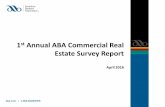 Estate Survey Report - American Bankers Association€¦ ·  · 2016-04-221st Annual ABA Commercial Real Estate Survey Report April 2016 aba.com 1-800-BANKERS. ... The 1ST Real Estate