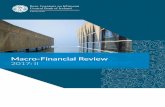 Macro Financial Review 2017 II - Central Bank of Ireland · The Review focuses on downside risks but better-than-expected outcomes are also ... EU banks face structural and ... Macro-Financial