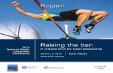 Program - NHLC / CNLS PROG WEB.pdf · Sponsors 1 | Objectives, Expected outcomes and Conference overview 2 ... pack performer, ... Despite the barriers we all face in making significant