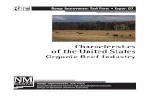 Characteristics of the United States Organic Beef Industry ...aces.nmsu.edu/pubs/_ritf/RITF67.pdf · of the United States Organic Beef Industry ... marketplace is characterized by