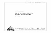Fire Department Dues Program - Wisconsin Legislaturelegis.wisconsin.gov/lab/reports/07-FireDuesLtrRpt.pdf · Fire Department Dues Program ... for members of public fire departments,